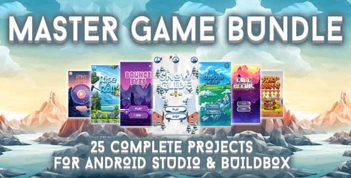 Master Game Bundle 25 Complete Projects for Android Studio &amp; Buildbox