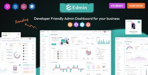 Edmin  Angular 17 Admin Dashboard Template