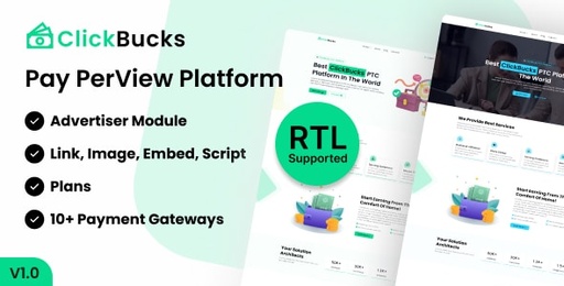 ClickBucks  Pay Per View Platform