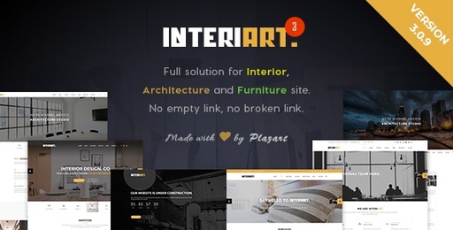 InteriArt  Furniture &amp; Interior WordPress Theme