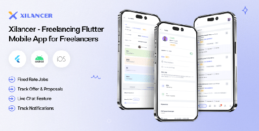 Freelancer Flutter Mobile App  Xilancer Freelancer Marketplace Platform
