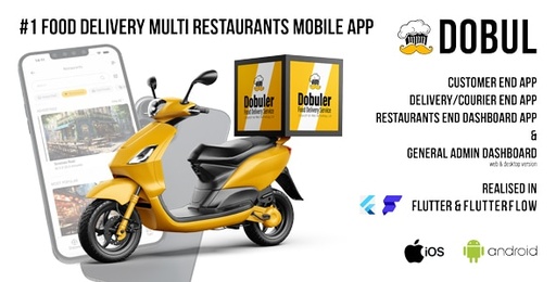 Dobul  Fully Functional Food Delivery Mobile Application for iOS &amp; Android