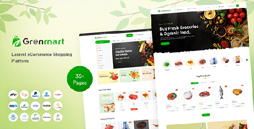 Grenmart  Organic &amp; Grocery Laravel eCommerce