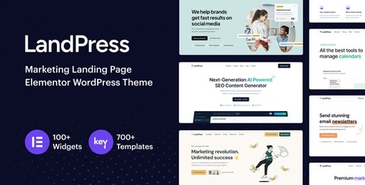 LandPress  Marketing Landing Page Elementor WordPress Theme