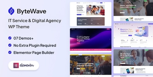 Bytewave  IT Services &amp; Digital Agency WordPress Theme