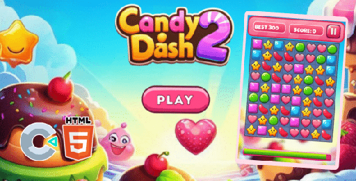 Candy Dash 2  HTML5 Game