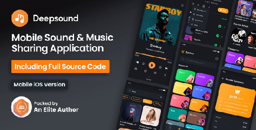 DeepSound IOS- Mobile Sound &amp; Music Sharing Platform Mobile IOS Application