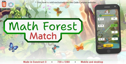 Math Forest Match  HTML5 Educational game