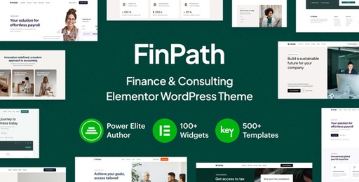 FinPath  Finance &amp; Consulting Elementor WordPress Theme