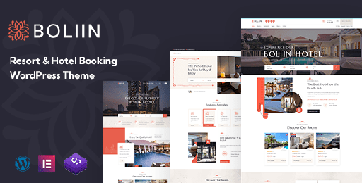 Boliin  Resort &amp; Hotel Booking WordPress Theme