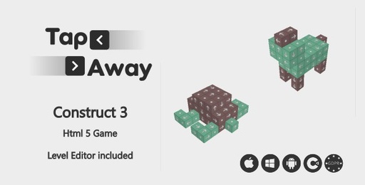 Tap Away  HTML5 Game (Construct 3)