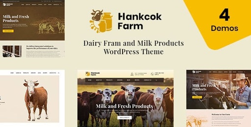 Hankcok  Dairy Farm WordPress Theme