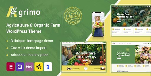 Agrimo  Agriculture &amp; Organic Farm WordPress Theme