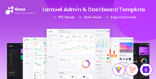 Geex  Laravel 11 &amp; Bootstrap Admin Dashboard Template