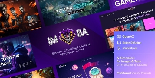 Imba  Esports &amp; Gaming Coaching WordPress Theme