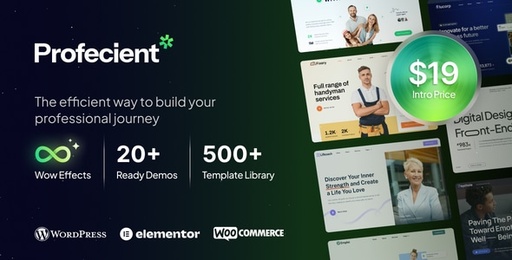 Profecient  Multipurpose Elementor Business &amp; WooCommerce WordPress Theme