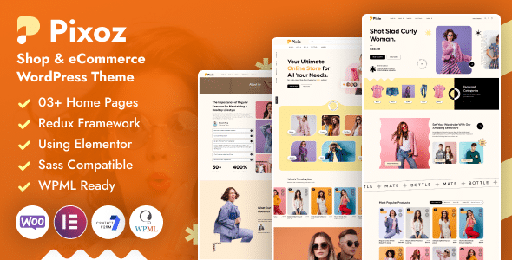 Pixoz  Fashion Shop &amp; eCommerce WordPress Theme