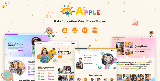 AforApple  Kids Education &amp; LMS WordPress Theme