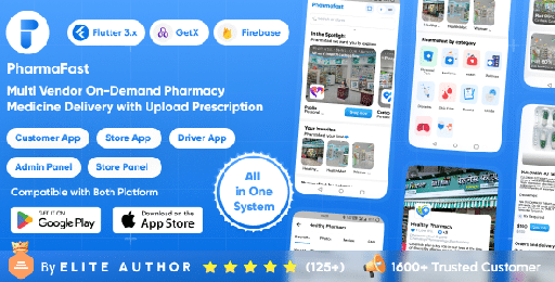 PharmaFast: Multi Vendor On-Demand Pharmacy Medicine Delivery with Upload PrescriptionFullSolution