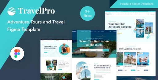 TravelPro  Adventure Tours and Travel Figma Template