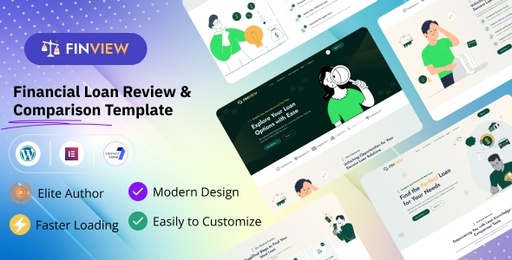 Finview  Financial Loan Review and Comparison Affiliate WordPress Theme.