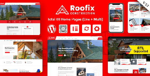 Roofix  Roofing Services WordPress Theme