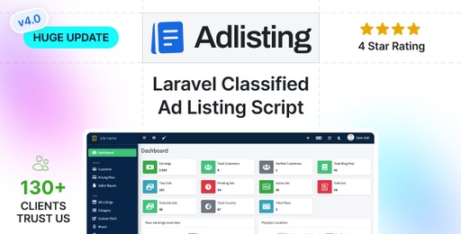 Adlisting  Buy Sell Classified Ads Marketplace Laravel Script