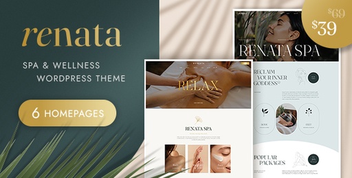 Renata  WordPress Theme for SPA &amp; Wellness