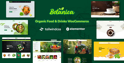 Botanica  Food &amp; Drinks Tailwind CSS WooCommerce Theme