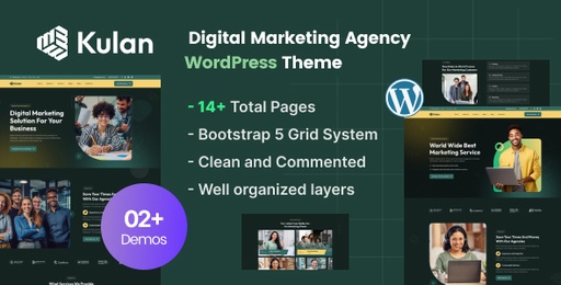 Kulan  Digital Marketing Agency WordPress Theme