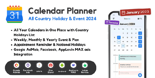Calendar Planner  All Country Holiday &amp; Event 2024