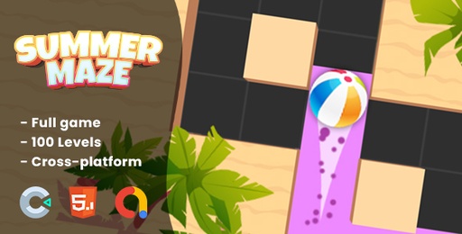 Summer Maze  HTML5 Game | Construct 3