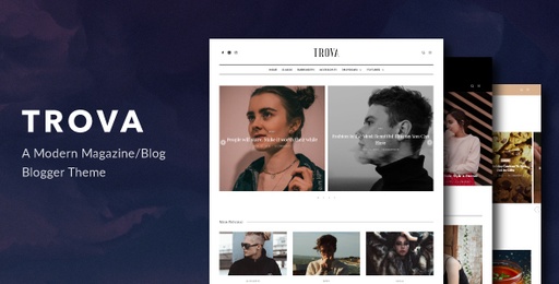 Trova  Modern Blog/Magazine Blogger Theme