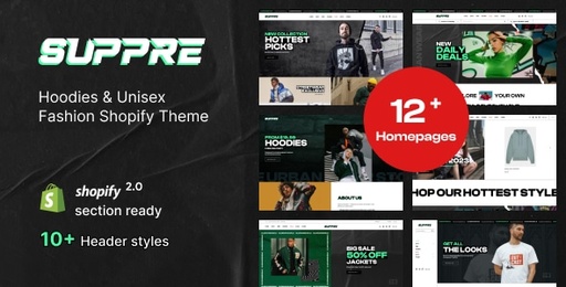 Ap Suppre  Hoodies &amp; Unisex Fashion Shopify Theme