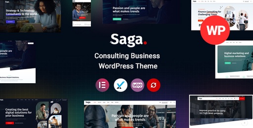 Saga  Business Consulting WordPress Theme