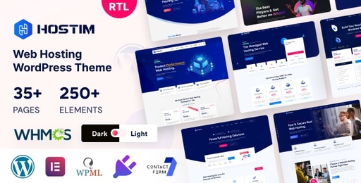 Hostim  Web Hosting WordPress Theme with WHMCS