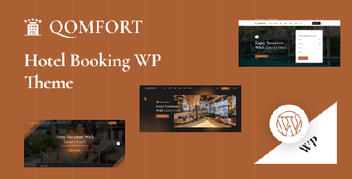 Qomfort  Hotel Booking WordPress Theme