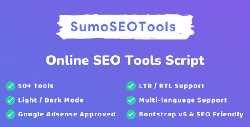 SumoSEOTools  Online SEO Tools Script