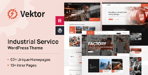 Vektor  Industrial Service WordPress Theme
