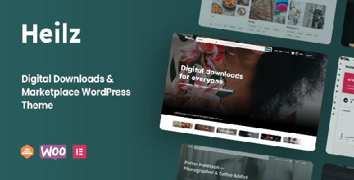 Heilz  Digital Downloads &amp; Marketplace WordPress Theme