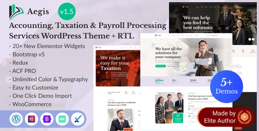 Aegis  Accounting, Taxation &amp; Payroll Processing Services WordPress Theme