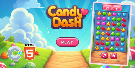 Candy Dash  HTML5 + MOBILE Game