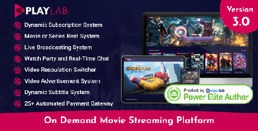 PlayLab  On Demand Movie Streaming Platform