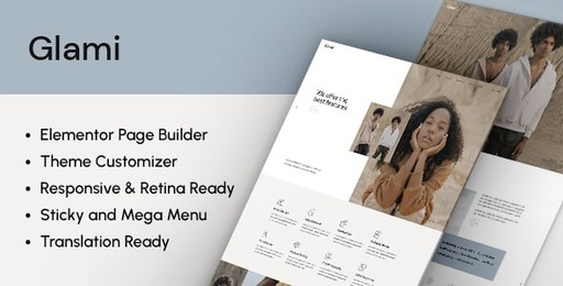 Glami  Creative Agency and Portfolio Theme