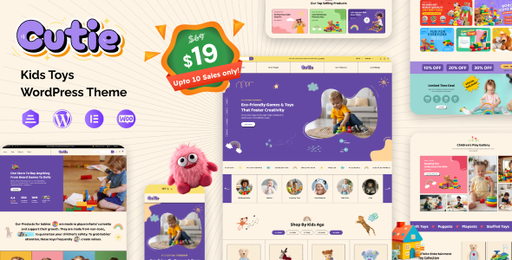 Cutie  ChildrenSchool, Toys Store Theme