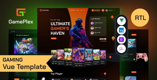 Gameplex  eSports and Gaming NFT Vue Template
