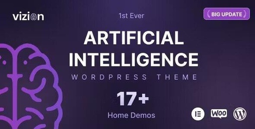 Vizion 4.0  Artificial Intelligence AI WordPress Theme