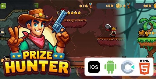 Prize Hunter  HTML5 Platformer game
