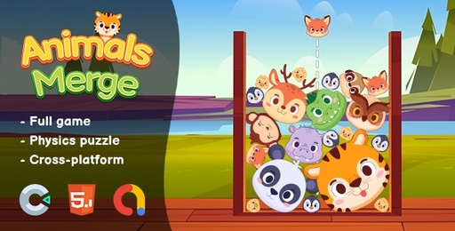 Animals Merge  HTML5 Game | Construct 3