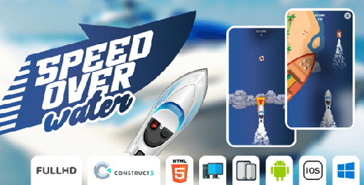 Speed Over Water  HTML5 Game (Construct3)